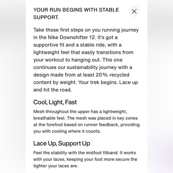 NEW Mens size 11 Nike Downshifter 12 White Pure Platinum Running Shoes NIB - Picture 14 of 15